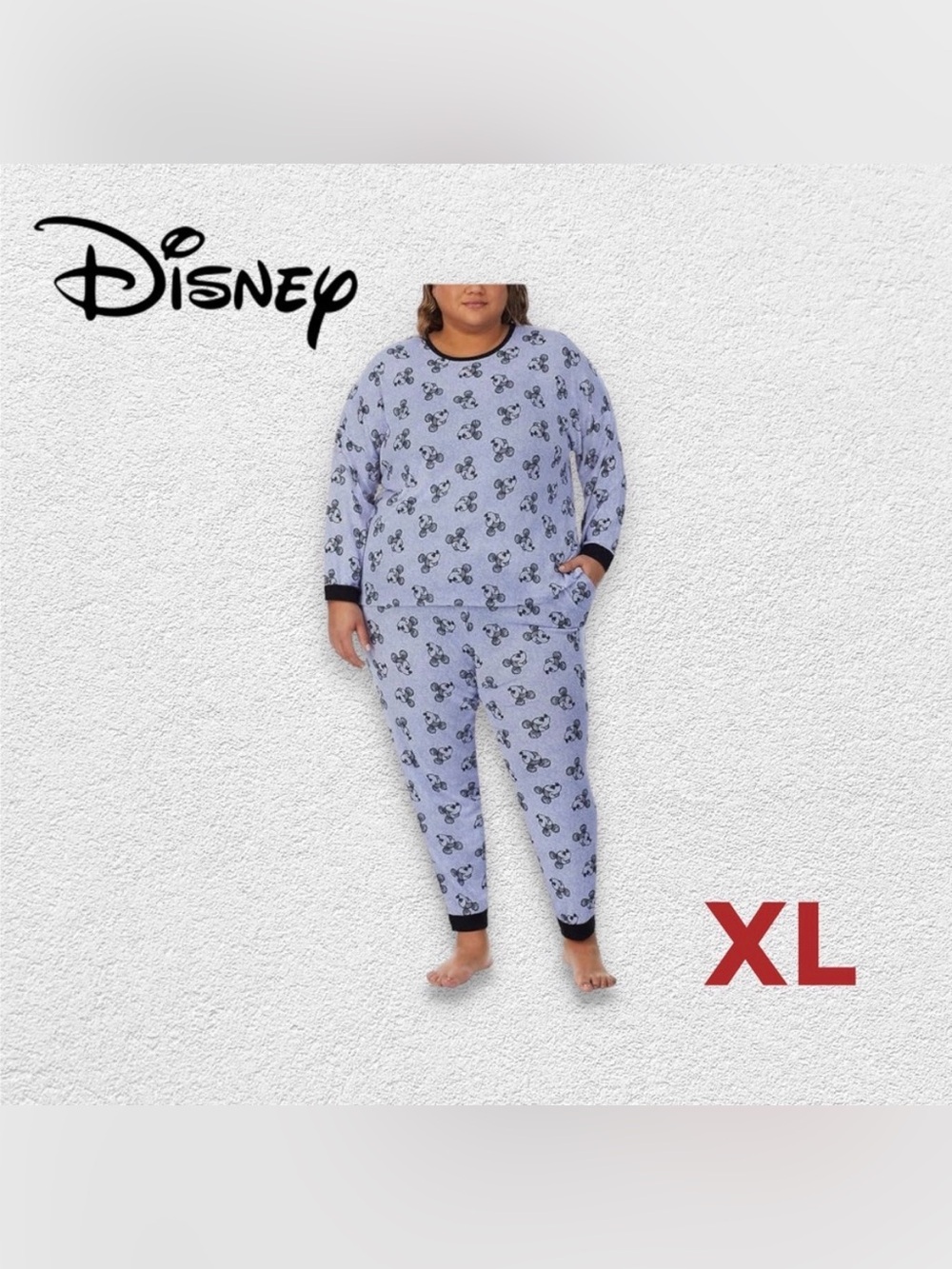 🇺🇸👍GUC DISNEY | XL | Cozy Cute Women’s Mickey Pyjama Set Blue /Black ❗️read*